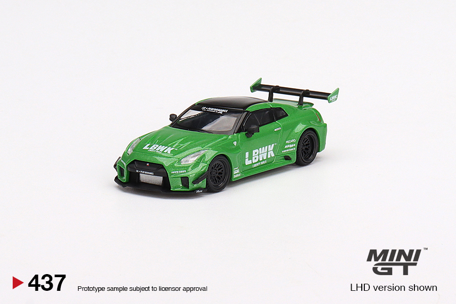 MINI GT 1/64 LB-Silhouette WORKS GT NISSAN 35GT-RR Ver.2 Apple Green